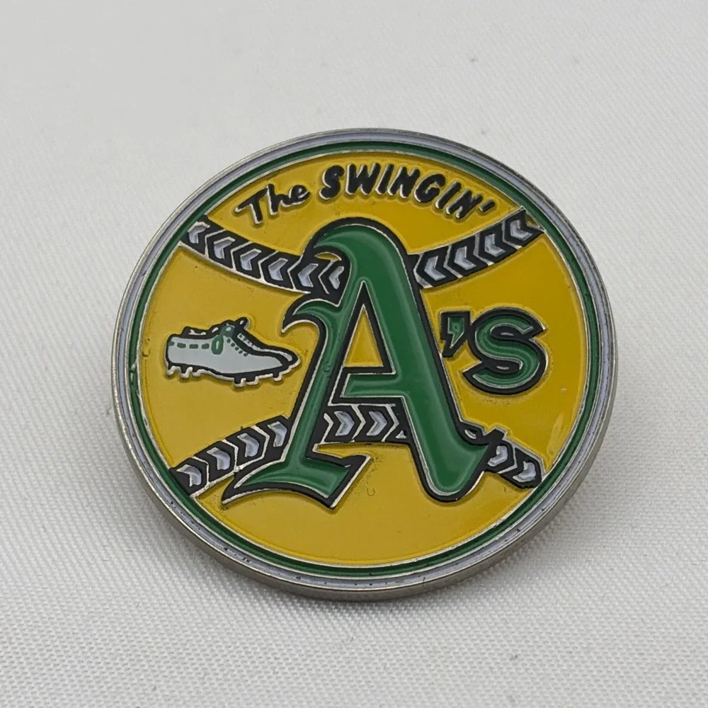 MLB Baseball Oakland Athletics The Swingin'‎ A's Lapel Hat Pin